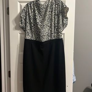 Express, Cowl neck pencil skirt dress